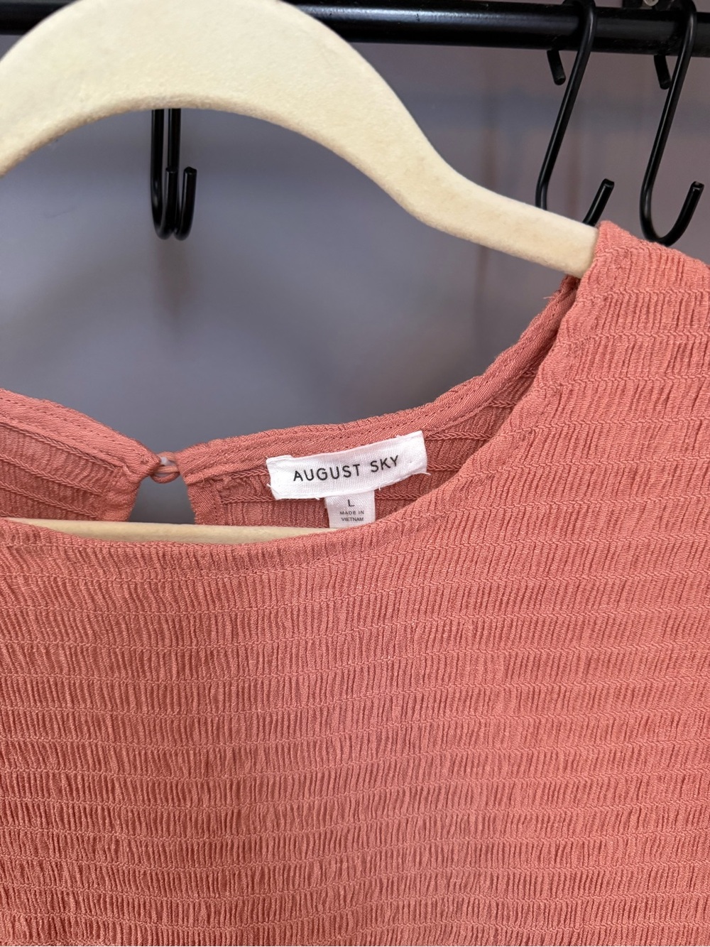 August Sky Ribbed Midi Dress in Dusty Rose